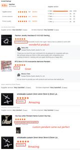 Custom Vvs Lab liontin huruf berlian Moissanite tumbuh emas putih putih 925 perak murni liontin Logo perhiasan wanita halus - Product Image 6