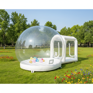 Château gonflable en PVC blanc de qualité commerciale, maison gonflable, tente, fête de mariage, maison à bulles, <span class=keywords><strong>ballon</strong></span> - Product Image 1