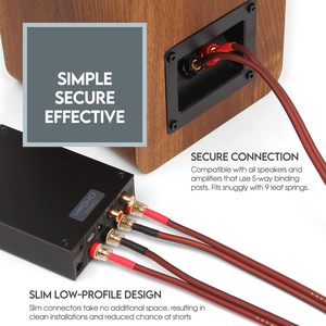 Câble de haut-parleur <span class=keywords><strong>Hi</strong></span>-<span class=keywords><strong>Fi</strong></span> plaqué or 24 carats haut de gamme avec fiches bananes - Product Image 5