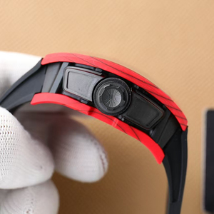 Magnífico Reloj Hombre con Caja Roja y Negra, Esqueleto Asimétrico, Mecánico Automático, Resistente al Agua, Luminoso, Nuevo 2026 - Product Image 3