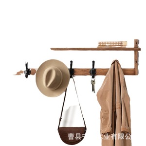 Wall-mounted storage rack for living room, entryway, <b>key</b> and bag <b>hanger</b>, wall-mounted coat and hat rack, decorative storage rack - Product Image 5