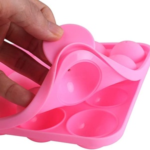 Molde de silicona de 20 cavidades para cupcakes, piruletas y cake pops, color rosa, para fiestas - Product Image 5