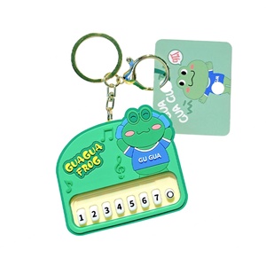 พวงกุญแจยางรูปสัตว์ขนาดเล็กของแท้ขายส่ง พร้อมเสียงเปียโน บรรเทาความเครียด - Product Image 6