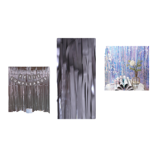 1x2m grigio metallizzato tessuto della tenda del partito per le celebrazioni e gli eventi decorazione marchio Peiyong Made in China - Product Image 1