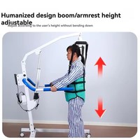 Máquina Multifuncional de Transferencia para Pacientes Mayores, Ortesis, Capacidad de 150 kg, Control Remoto, Batería de Litio, Plegable