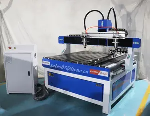 2.2KW ציר 4 ציר 3D נגרות CNC נתב מכונת 1212 עם 2 צירים למכירה
