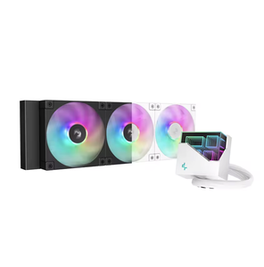 Processor Water Cooling Radiator DEEPCOOL LT360 ARGB BLACK&WHITE LCP Blade <b>Fan</b> AIO CPU <b>Cooler</b> Fluid Bearing Copper Aluminum Proc - Product Image 1