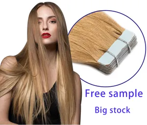 Selotip dalam ekstensi rambut ikatan pita strip dalam paket ekstensi rambut tas ekstensi rambut