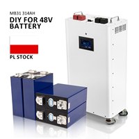 Eu Stock 51.2V 314Ah 16kwh batterie au lithium solaire avec JK BMS V19 15kwh 16kwh LiFePO4 batterie solaire de stockage d'énergie