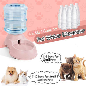 Dispenser air otomatis tempat makan hewan peliharaan kapasitas besar mangkuk makanan anjing kecil tempat makan kucing mangkuk minum tempat makan hewan peliharaan - Product Image 4