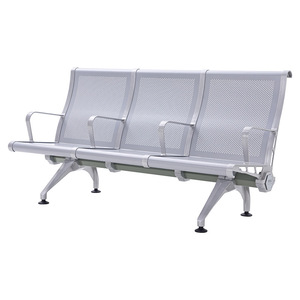 Sillas de Espera Ausnutria JH88H de Aleación de Aluminio para Exteriores, Hospitales y Escuelas, con Pasamanos - Product Image 1