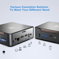 Nueva Mini PC de Escritorio Intel N100 de Cuatro Núcleos 2025, 512 GB SSD, DDR4, LAN 2.5G, WIFI, Windows 10 para Uso Empresarial, 2 GB de Memoria de Video, 1 Año de Garantía