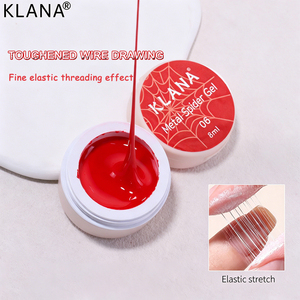 <b>Elastic</b> Thread Spider Gel Nail Polish DIY Nail Design Gel <b>Elastic</b> Wire Drawing UV LED Gel for Abstract Line Art Nail Decoration - Product Image 2