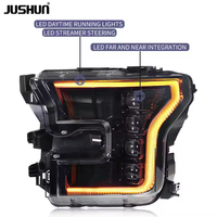 Phares LED JUSHUN pour Ford Raptor F150 2015-2020, version américaine, phares modifiés LED à 4 lentilles, projecteurs F150