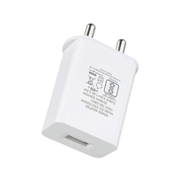 Adaptateur de chargeur mural certifié BIS, prise indienne, 5V 1A 2A, 5W 10W, chargeur USB rapide pour téléphone portable