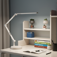 Lampe de bureau LED électrique portable de style nordique moderne, double lumière, commande tactile, flexible, simple, pour chambre, bureau, pliable