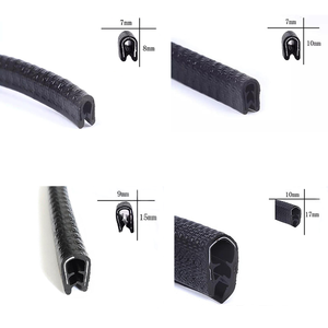 Fabrika Toptan U Tipi Kauçuk Conta Şeridi Kenar Bandı Araba Çarpma Önleyici Koruyucu Şerit Keskin Sac Kenarları İçin - Product Image 2