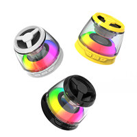 Enceintes portables sans fil magnétiques avec lampe RGB, support de charge sans fil, enceintes Hi-Fi sans fil 400 mAh pour fêtes en extérieur