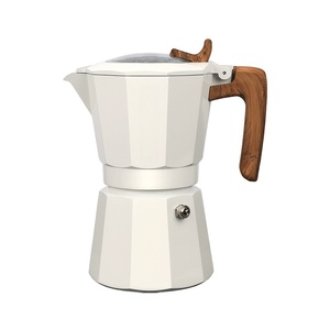 Cafetera italiana de doble válvula para camping al aire libre, práctica cafetera para preparar café, olla de aluminio para hervir agua - Product Image 1