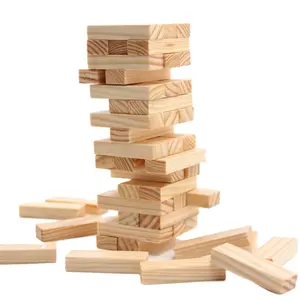 Stacking Tower Games benutzer definierte Logo drucken Mini Holzbau stein Tower Spiel