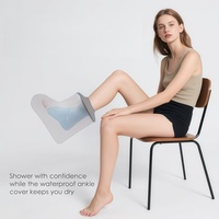 Protège-plâtre imperméable pour adulte – Couvre-plâtre de jambe et de pied étanche pour la douche – Protection courte pour la cheville avec joint étanche