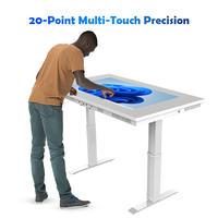 Table interactive tactile personnalisable de 43 pouces à 20 points de contact avec Android 14 multilingue pour enfants et écoles