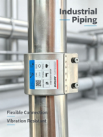 Acoplamientos Flexibles de Acero Inoxidable Jointand FLEX con Pernos de Fijación para Tuberías Metálicas de Petróleo y Gas a Alta Presión PB20bar