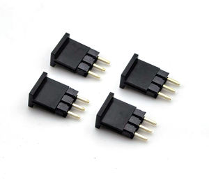 Conector de cabezal de pasador de paso de 2,54mm Fila única Recta SQ0.64mm H: 2,5mm 1*3P - Product Image 5