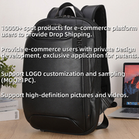 Leather Stylish Laptop Bag High Quantity Leather Back Pack Fashion Business Style Cowhide Computer School Backpack Bag