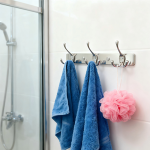 Hongjian Nhiệm Vụ Nặng Nề Thép Không Gỉ 3-Móc Vàng Wall Mount Coat Rack Quần Áo Tổ Chức Túi Khăn Móc Không Thấm Nước Cho - Product Image 3