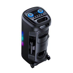 Portable <b>Bluetooth</b> <b>Speaker</b> With Colorful <b>Led</b> Light For Outdoor Karaoke And Fitness Large Coverage Area Rechargeable Battery - Product Image 2