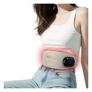 Reusable 3 Modes Heat Smart Belt Therapi Ems Massage Menstrual Heating Belt Waist Vibrator Massage Belt