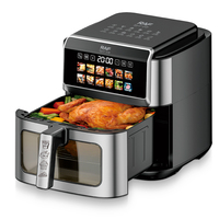 Friteuse à air RAF R.5011 8L 1800W Grande Capacité Commande Tactile Numérique Multifonction Machine de Cuisson Sans Huile pour Usage Domestique en Cuisine