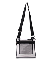 Siyah açık Crossbody çanta çanta stadyumu onaylı temiz çanta ayarlanabilir çapraz vücut askısı DOM1091452