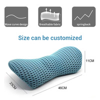 Coussin de soutien lombaire en mousse à mémoire de forme de haute qualité, personnalisé OEM, pour soulager les douleurs lombaires et de la taille, idéal pour les chaises de bureau et les sièges de voiture