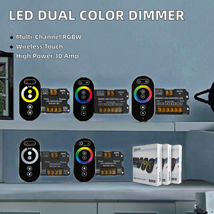 Led <b>Controller</b> COB Light Strip High Power Dimmer 5V 12V 24V 30A <b>RGB</b> Wireless Touch Remote Control 20M Range Portable - Product Image 2
