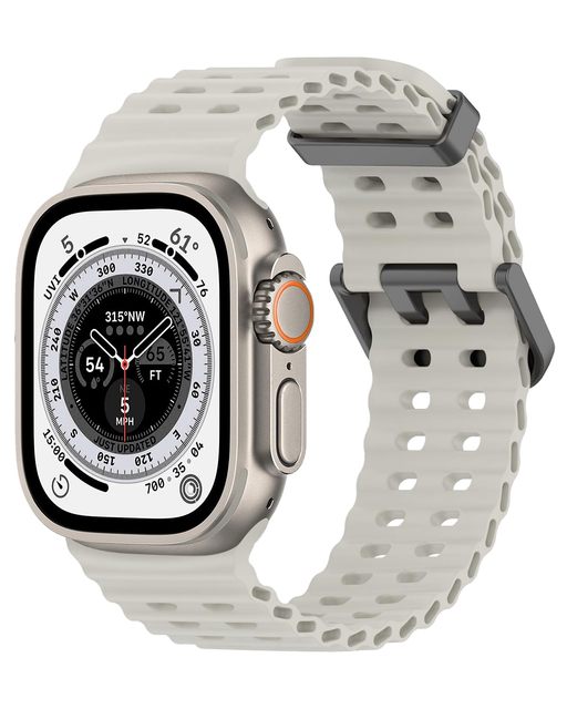 Ocean Sport Band I Watch Silicone Waterproof Strap for Watch Ultra 2 Bands