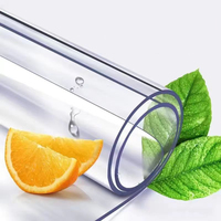 Plaque de cristal souple en PVC ultra-transparente pour extérieur, style mode haut de gamme