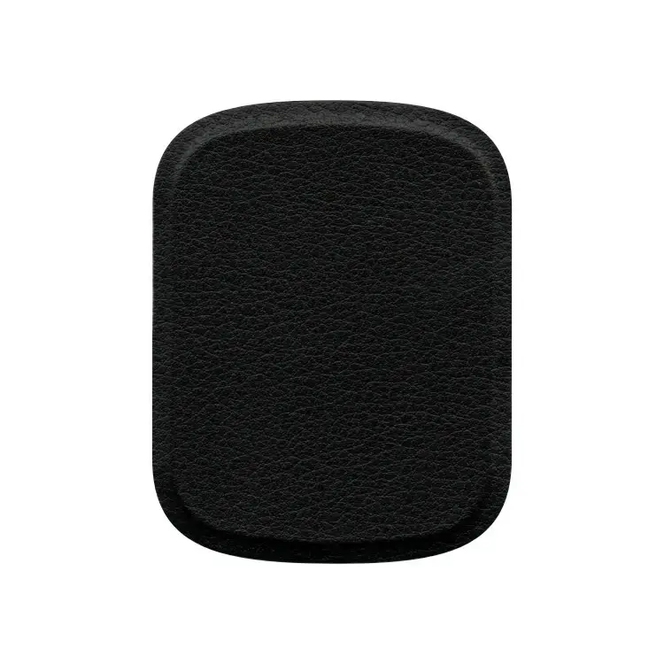 2022 New Black Universal Wear Resistant PU Leather Car Phone Holder Magnetic Disk Metal Plate Stand Tablets Back Sticker