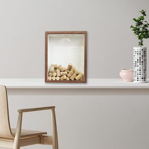 Home Decor Wine Cork Holder Wooden Wine Cork <strong>Shadow</strong> <strong>Box</strong> Display Case <strong>Frame</strong> Collection <strong>Box</strong> Wood Memory Keepsake <strong>Box</strong> - Product Image 4