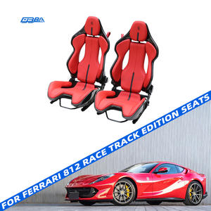 เบาะรถยนต์รุ่น Track Version แบบปรับแต่งได้ ทำจากคาร์บอนไฟเบอร์แห้ง หุ้มด้วยหนัง Nappa Alcantara สำหรับ Ferrari 812 (Superfast GTS Competitione A) - Product Image 1