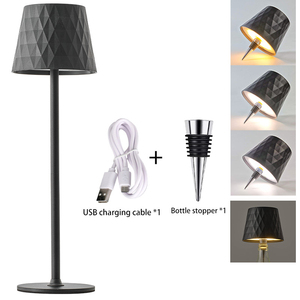 Lámpara de Mesa Moderna con Pantalla de Lino Negro en Forma de Domo, Cuerpo de Cristal, Control de Interruptor, Alimentación CA, LED Blanco Cálido de 2700K, Lámpara Decorativa para Dormitorio - Product Image 1