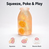 Jouet sensoriel anti-stress en forme de bouteille de lait TPR, jouet de bureau souple à presser, tranche de fruit, cadeau pour soulager le stress