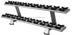 GNS-5812 İki Katlı Çelik Dambıl Rafı - Vücut Geliştirme İçin Güçlü Ticari Spor Salonu Ekipmanı - Product Image 2