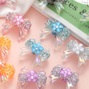 2025 nouveau Design Sakura strass UV placage nœud papillon pour téléphone chaîne porte-clés faisant acrylique perles personnalisées pour bricolage stylos à perles - Product Image 1