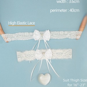 Jarretelles sexy brodées extensibles pour femmes, bandeaux de cuisse, anneaux de jambe, bas en dentelle gothique, robe de <span class=keywords><strong>mariée</strong></span>, cosplay, jarretelles de <span class=keywords><strong>mariée</strong></span>, ceinture - Product Image 6