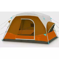 Tenda Camping Anti Air 6-8 Orang Logo Kustom Berkualitas Tinggi Tenda Outdoor 4 Musim Tahan Angin Tenda Keluarga Model Kabin