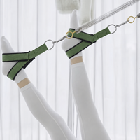 Senya Reformer avec boucles en Y rembourrées, en polaire, anneaux en métal, cordon noir, studio de Pilates, garantie 5 ans, qualité supérieure universelle pour le fitness