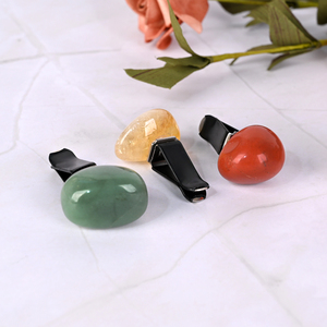 <b>Bow</b> Vent <b>Clips</b>, Natural Crystal <b>Bow</b> Car Diffuser Vent <b>Clip</b> Tumble Stones <b>Bow</b> Car Interior Decor Bling Car Accessories for Girls - Product Image 5