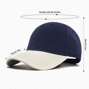 Gorra de Béisbol de Algodón de Dos Tonos, Gorra Deportiva Personalizada al por Mayor, Gorra de 6 Paneles con Cierre a Presión, Gorra de Golf - Product Image 4